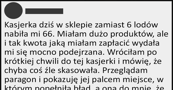 Bardzo pewna siebie kasjerka 