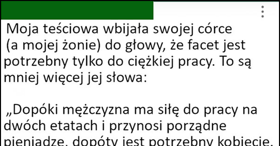 Teściowa lekko postradała zmysły 