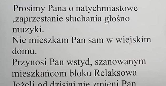 Mieszkańcy bloku Relaksowa się zdenerwowali 